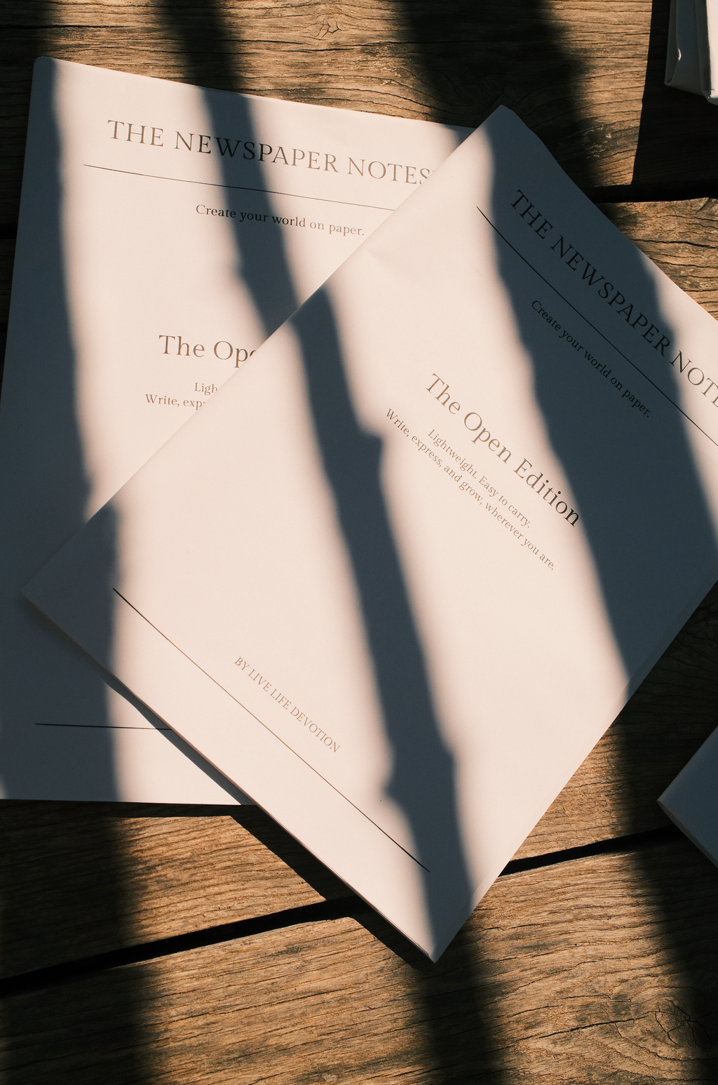 THE NEWSPAPER NOTES™ — The Open Edition, Bundle of 2