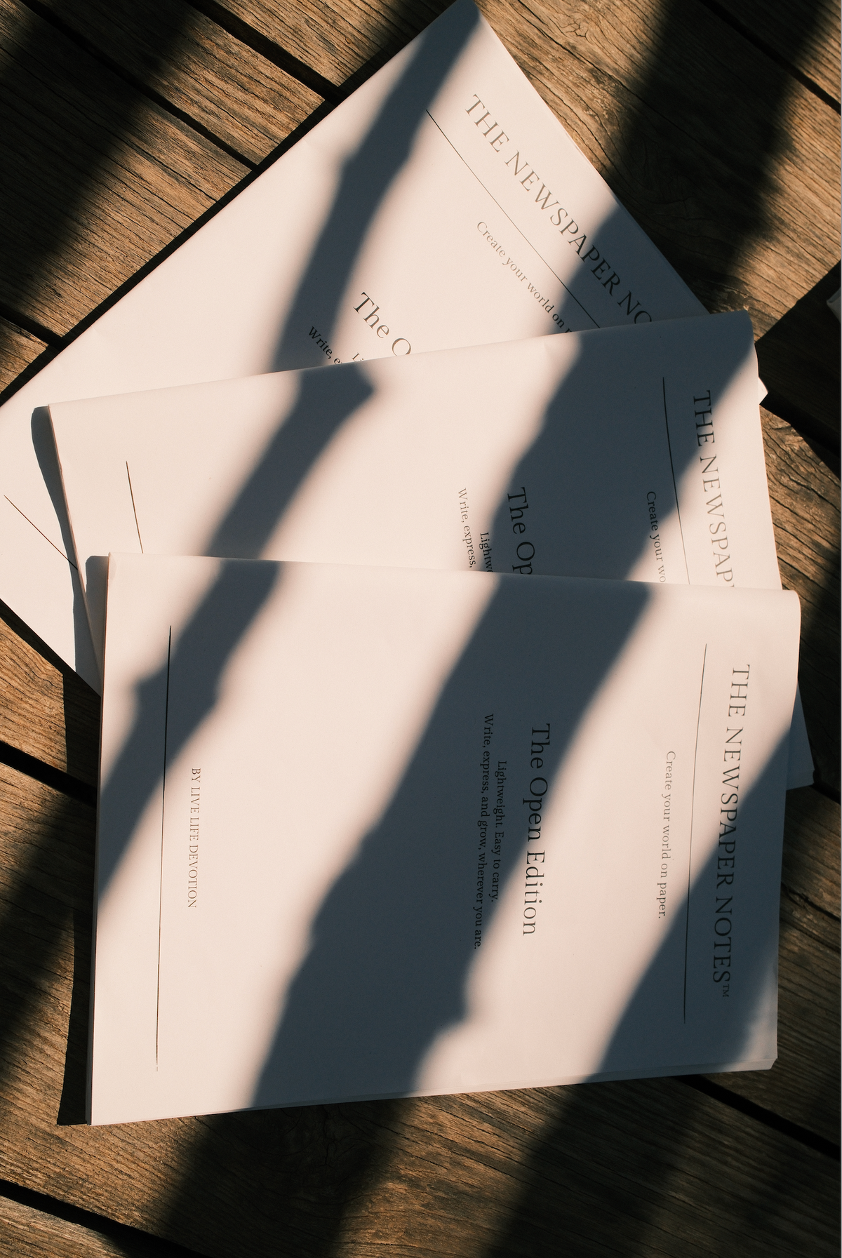 THE NEWSPAPER NOTES™ — The Open Edition, Bundle of 3