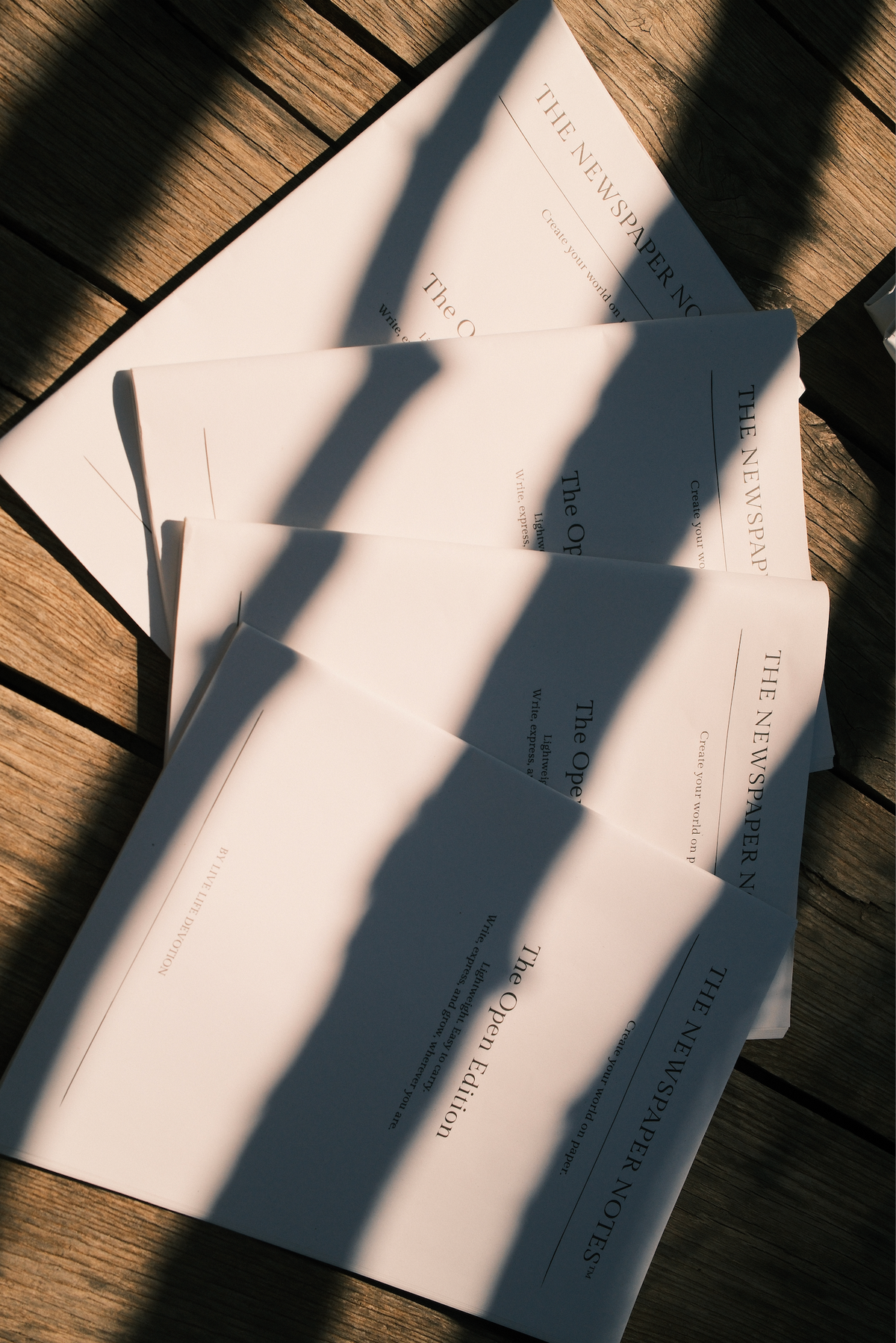 THE NEWSPAPER NOTES™ — The Open Edition, Bundle of 4